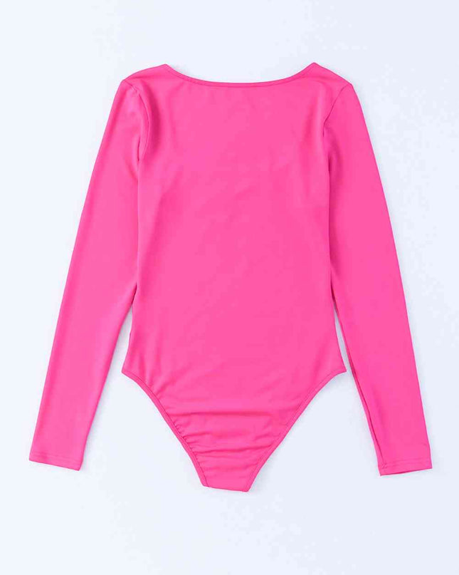 Scoop Neck Long Sleeve Bodysuit
