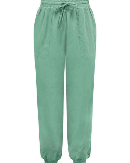 Tied Long Joggers with Pockets