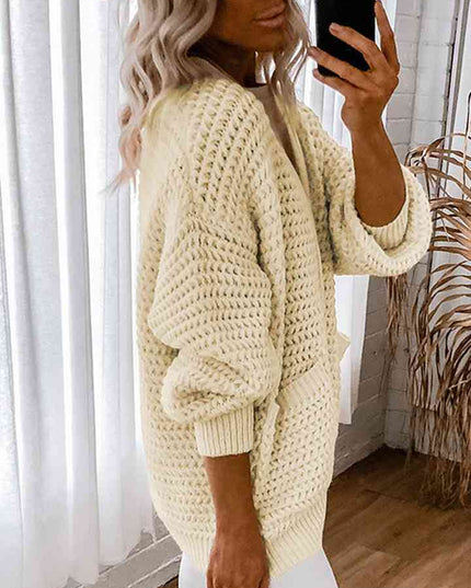 V-Neck Long Sleeve Cardigan