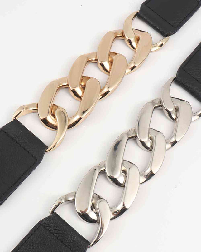 Chain Detail Elastic Belt