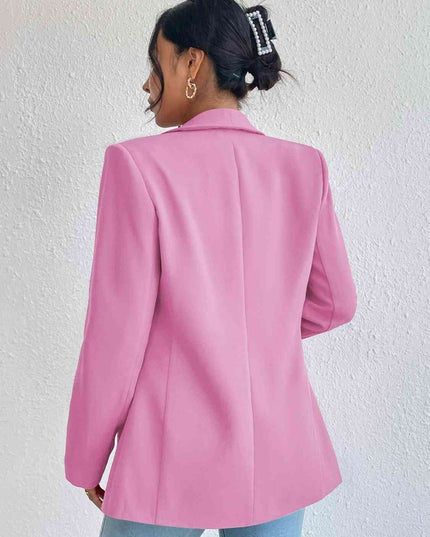 Shawl Collar Long Sleeve Blazer