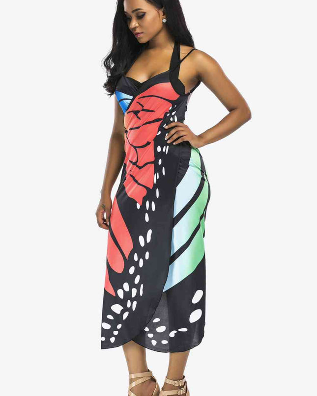 Butterfly Spaghetti Strap Cover Up
