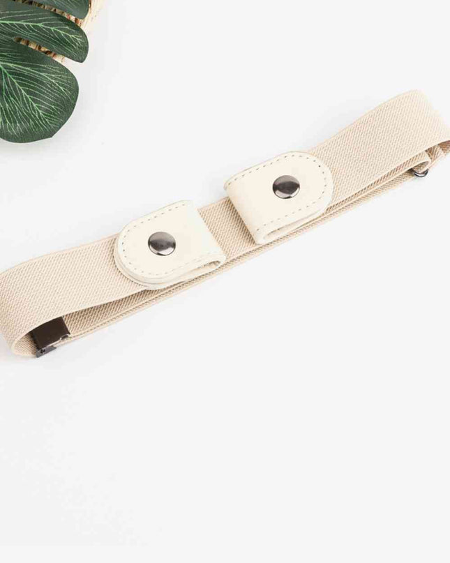 PU Elastic Snap Closure Belt
