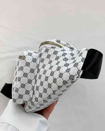 Printed PU Leather Sling Bag