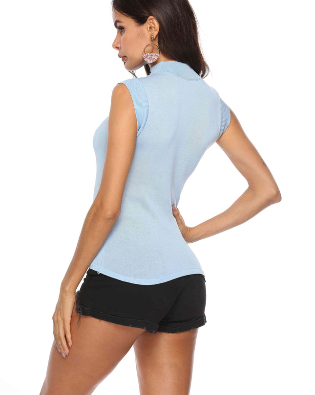 Mock Neck Knit Top