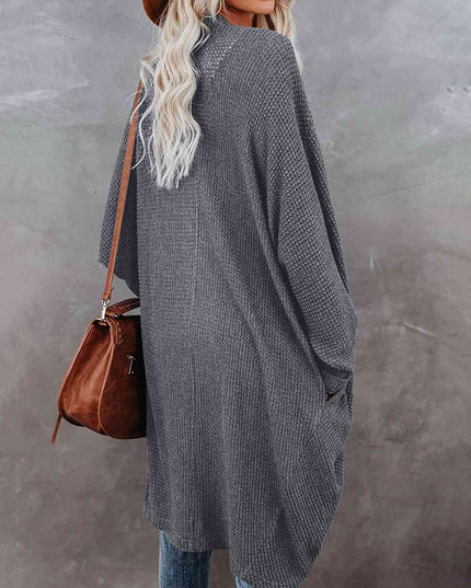 Open Front Long Sleeve Cardigan