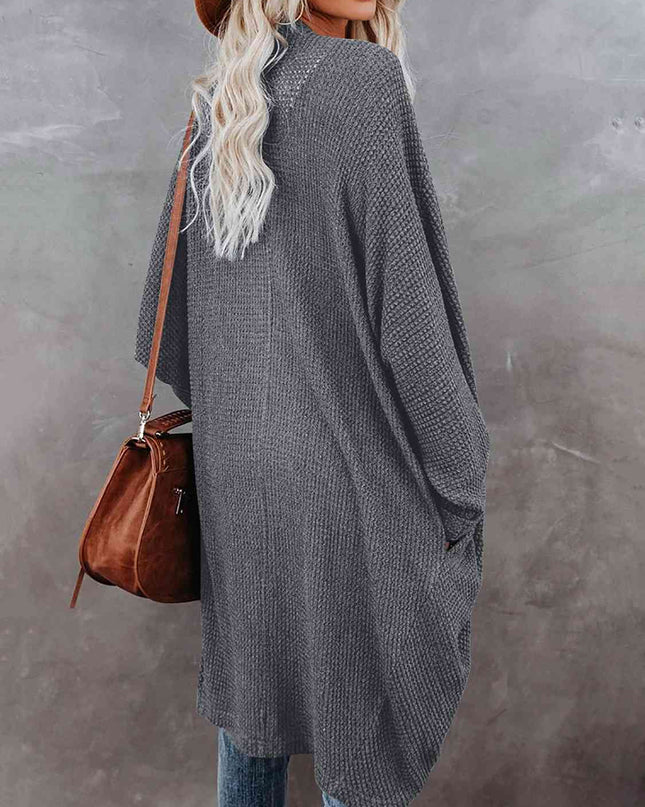 Open Front Long Sleeve Cardigan