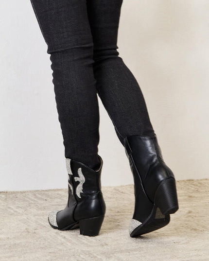 East Lion Corp Rhinestone Pointed  Boots