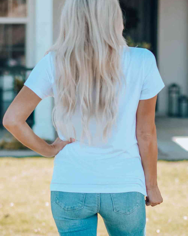 Women Graphic Round Neck Tee Shirt