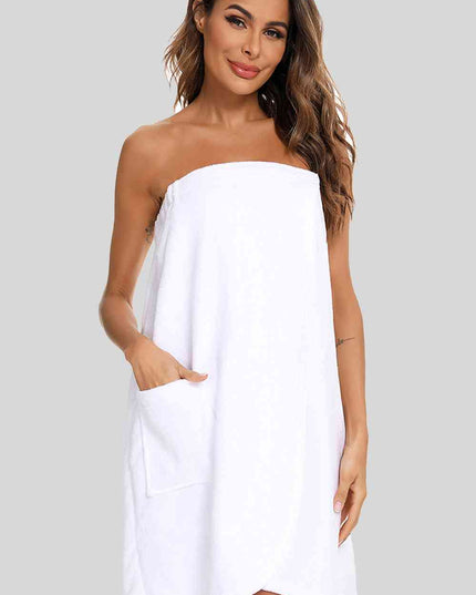 Strapless Robe with pocket