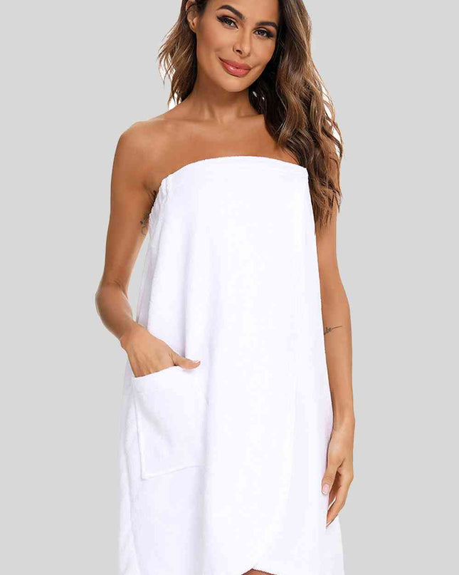 Strapless Robe with pocket