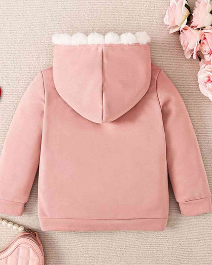 Heart Graphic Hooded Sweatshirt