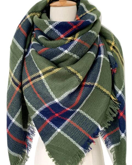 Plaid Imitation Cashmere Scarf