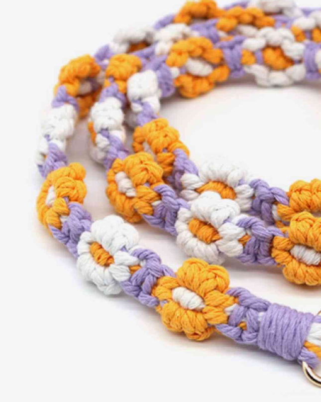 Macrame Flower Lanyard