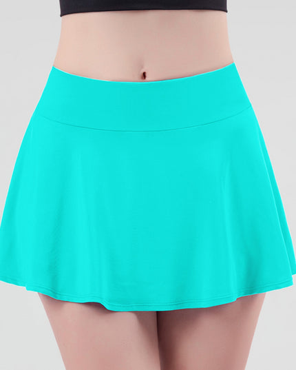 Wide Waistband Sports Skort