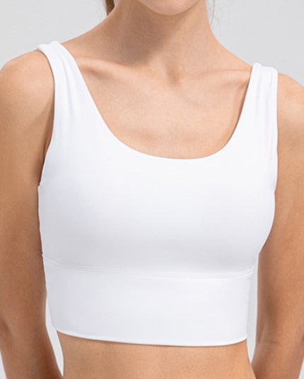 Scoop Neck Wide Strap Active Tank