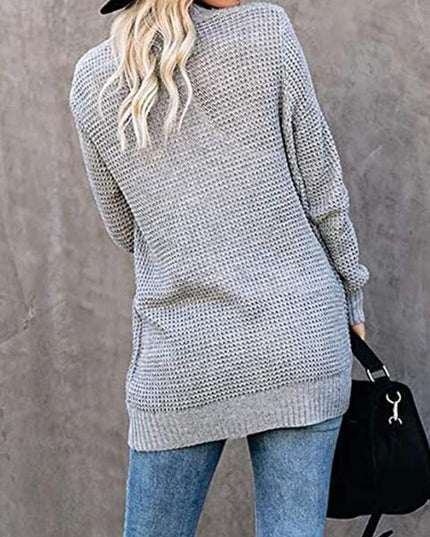 Open Front Long Sleeve Cardigan