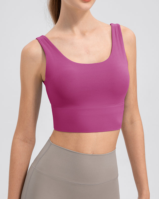 Scoop Neck Wide Strap Active Tank