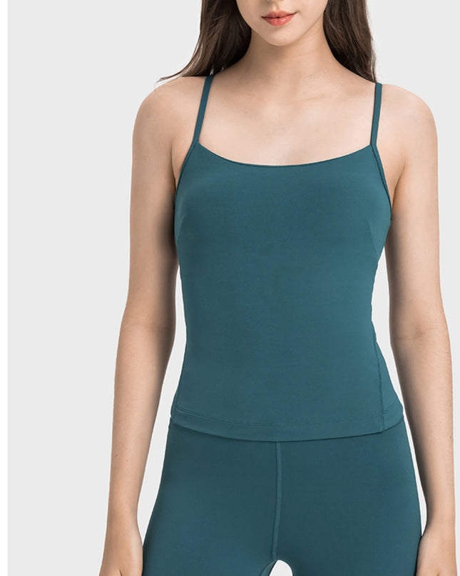 Crisscross Cutout Sports Cami