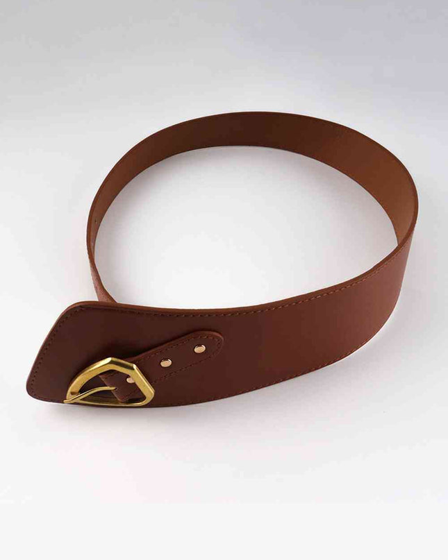 Irregular PU Leather Belt