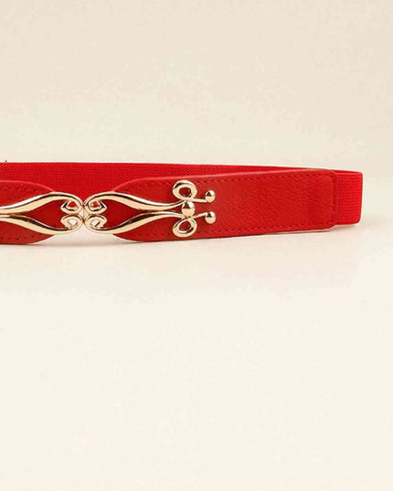 Alloy Buckle Elastic Belt