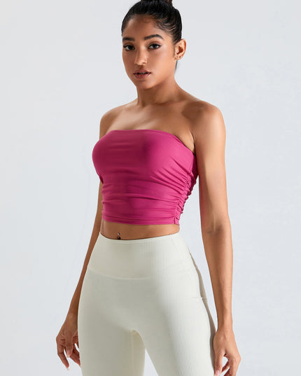 Ribbed Active Bandeau Top