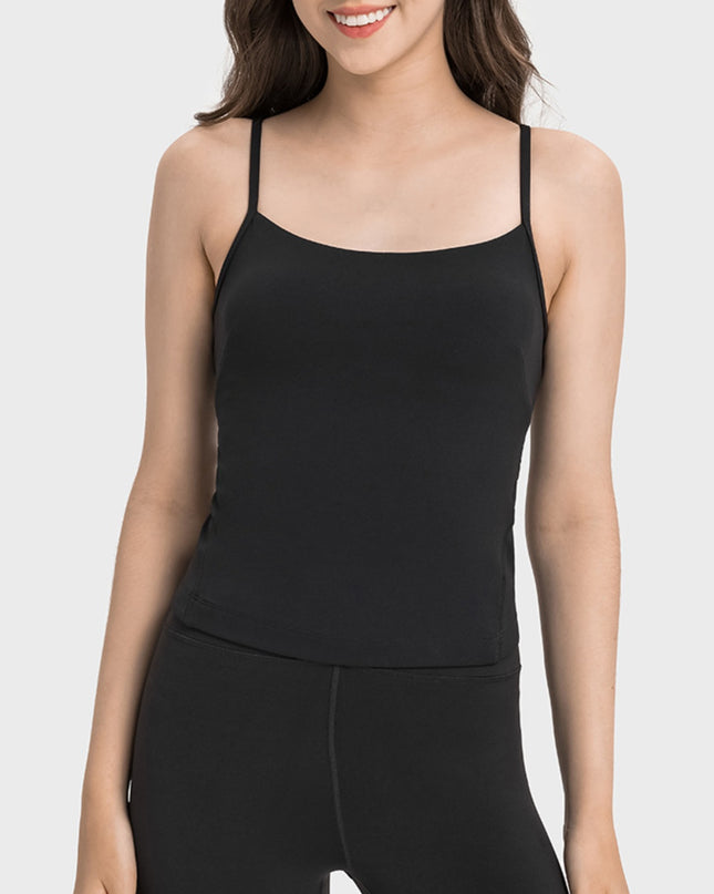 Crisscross Cutout Sports Cami