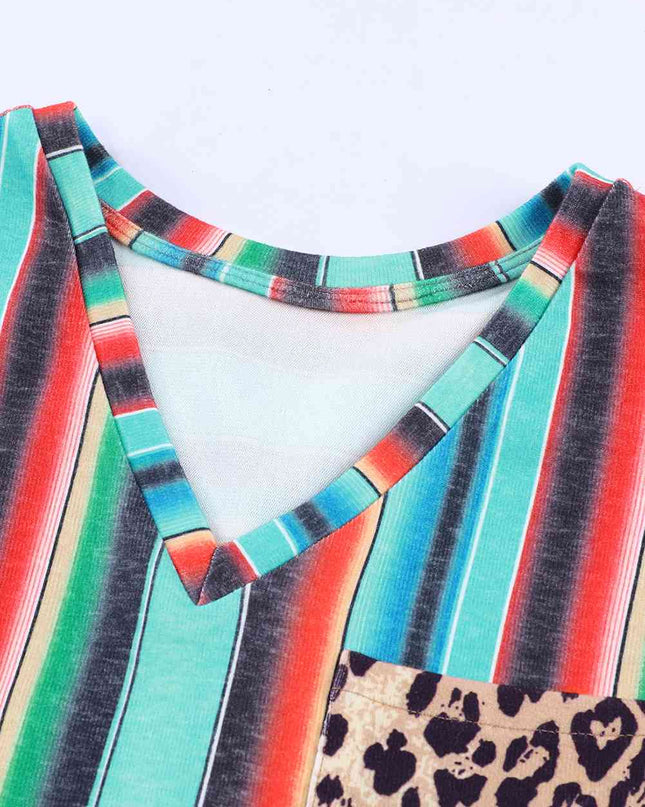 Rainbow Stripe Pocket Patch Tank