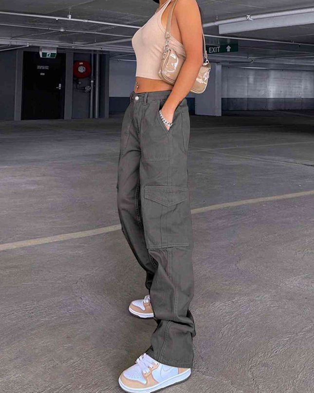 Straight Jeans with Pockets