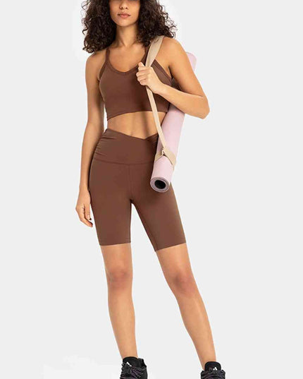 V-Waist Biker Shorts