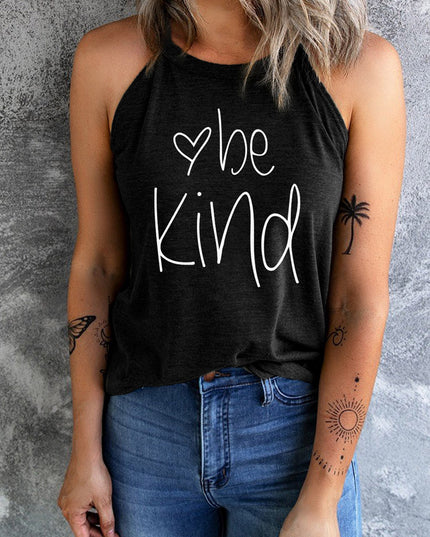 BE KIND Graphic Round Neck Tank
