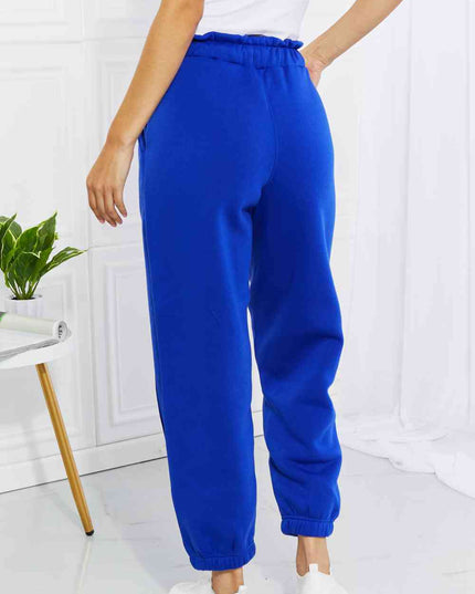 Zenana Full Size Can't Stop Me Paperbag Waist Joggers