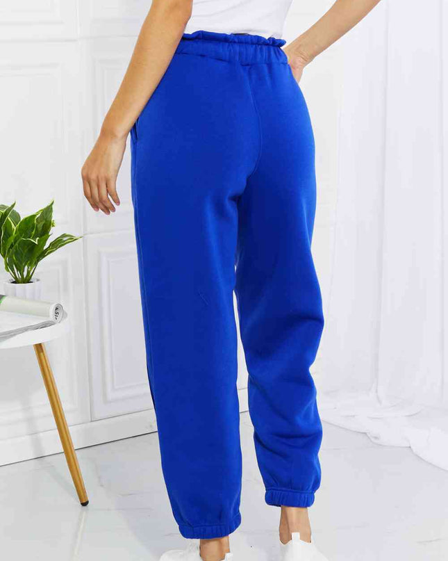 Zenana Full Size Can't Stop Me Paperbag Waist Joggers