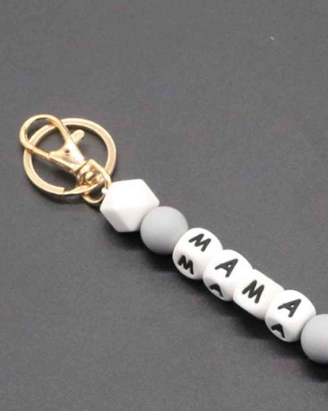 Assorted 2-Pack Mama Beaded Tassel Keychain
