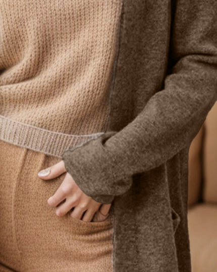 Open Front Long Sleeve Cardigan