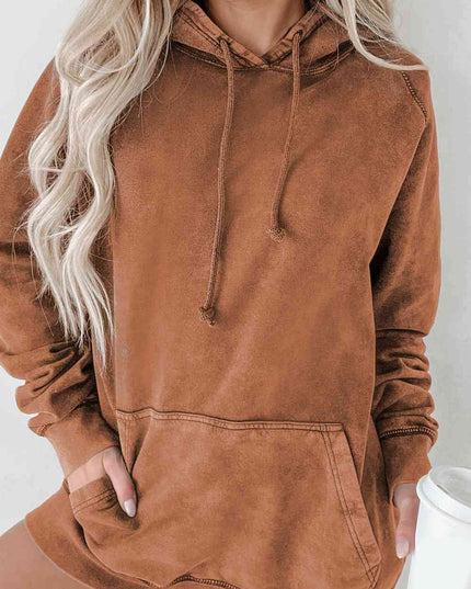 Long Sleeve Front Pocket Hoodie