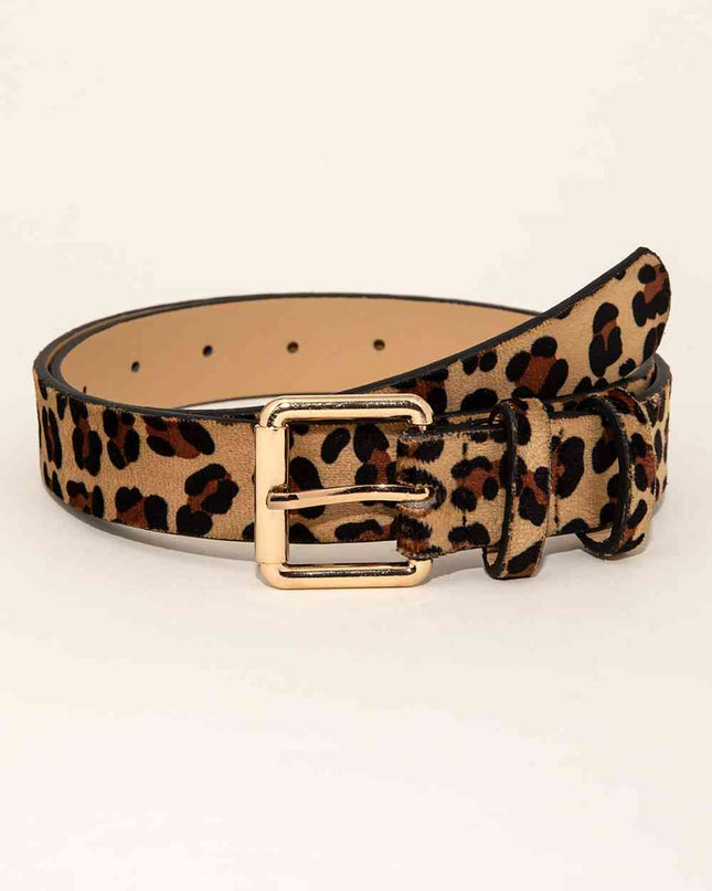 Leopard PU Leather Belt