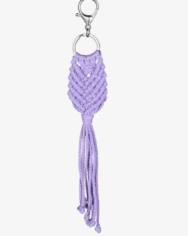 Assorted 4-Pack Handmade Fringe Keychain