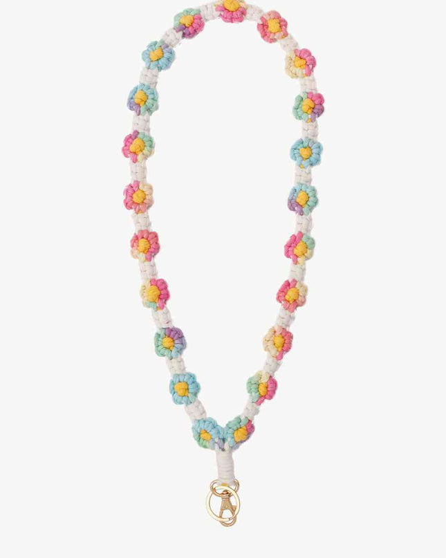 Floral Lanyard Key Chain