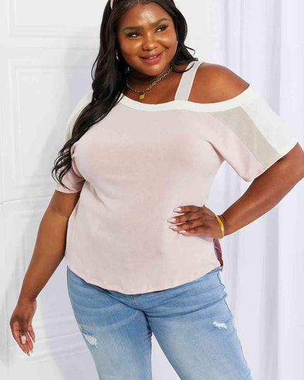 Andree by Unit Full Size Something Simple Cold Shoulder Tee