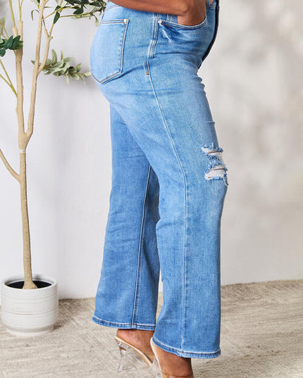 Judy Blue Full Size High Waist Distressed Jeans