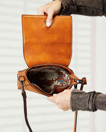 SHOMICO PU Leather Crossbody Bag