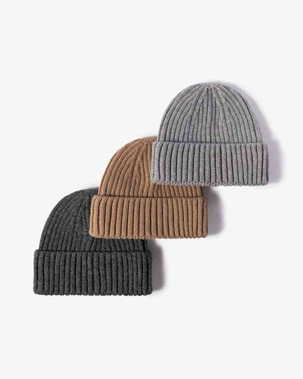 Rib-Knit Cuff Beanie