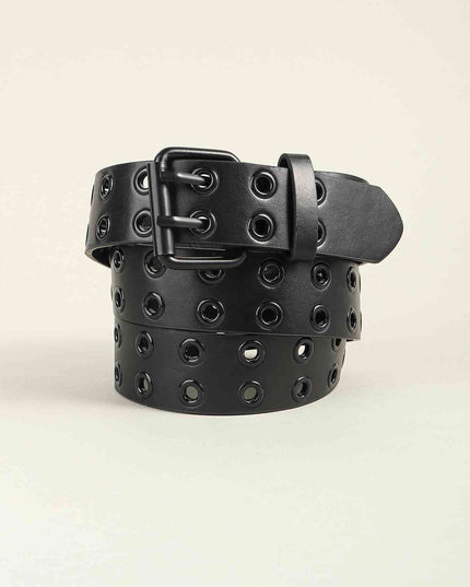 Grommet PU Leather Belt