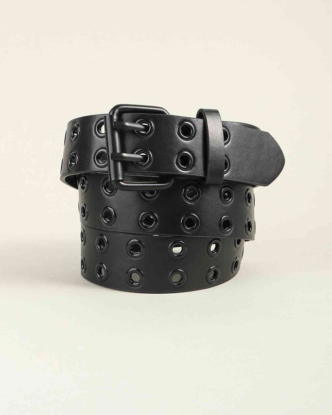Grommet PU Leather Belt