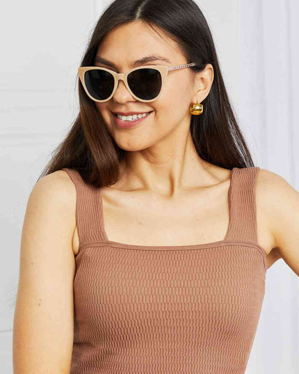 Cat-Eye Acetate Frame Sunglasses