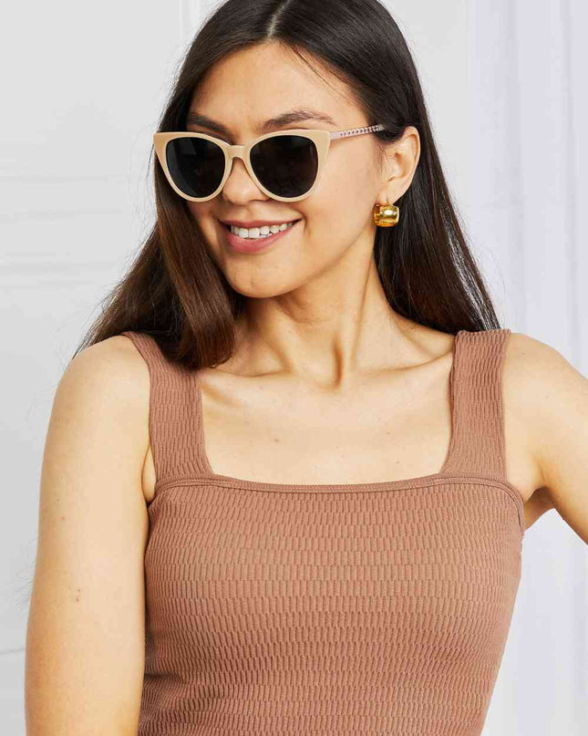 Cat-Eye Acetate Frame Sunglasses