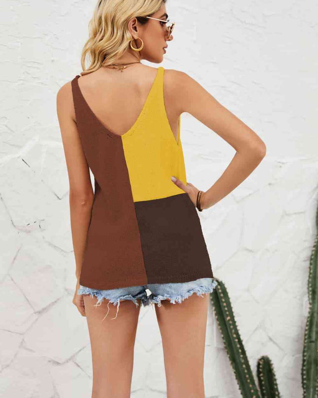 Color Block Knit Tank