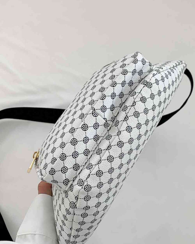 Printed PU Leather Sling Bag