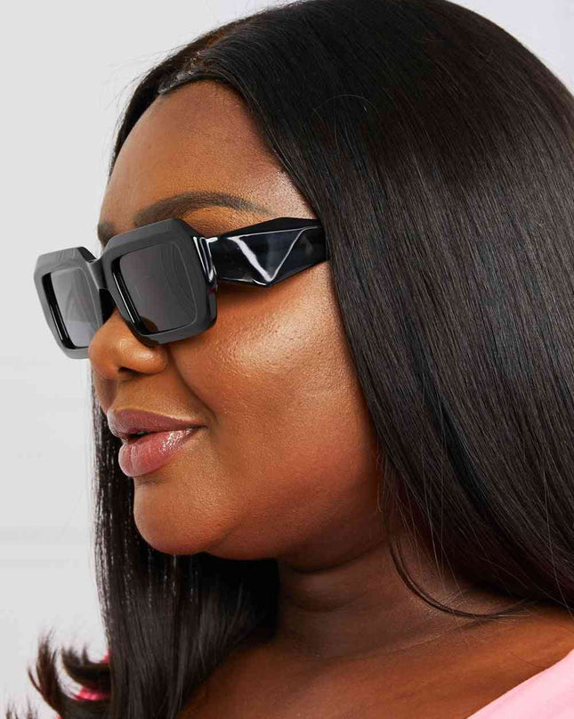 Rectangle TAC Polarization Lens Full Rim Sunglasses